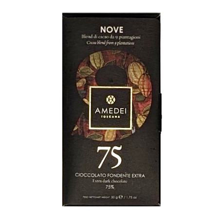 アメデイ チョコレート “9”ノーヴェ 75％ 50g