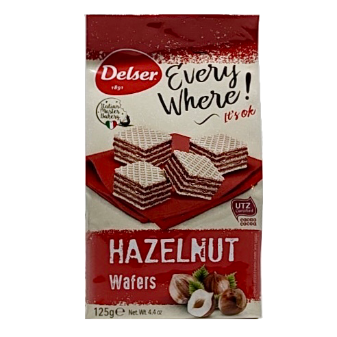デルセール ヘーゼルナッツ ウエハース 125g