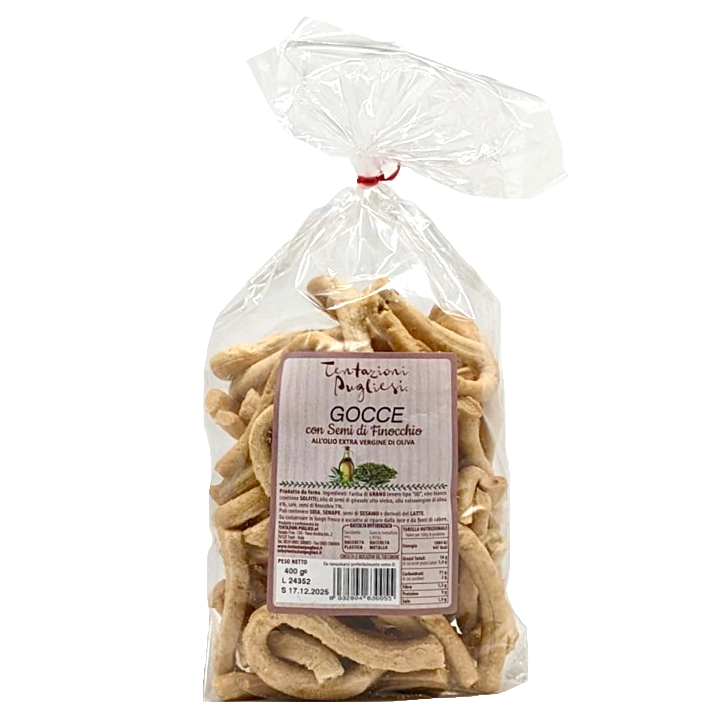 テンタツィオーニ プリエージ　タラッリ ア ゴッチャ フィノッキオ風味 400g